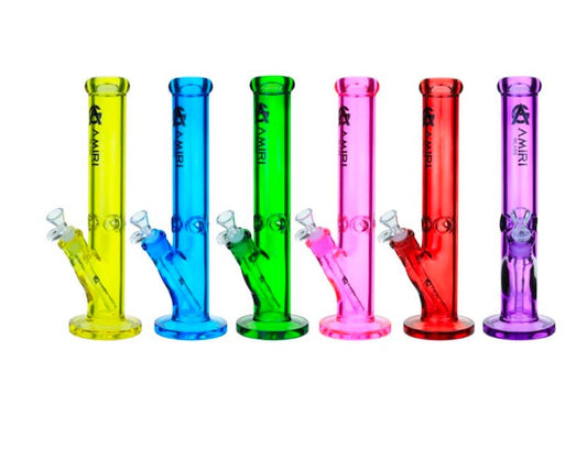 Amiri Glass Straight Tube Water Pipe (12")