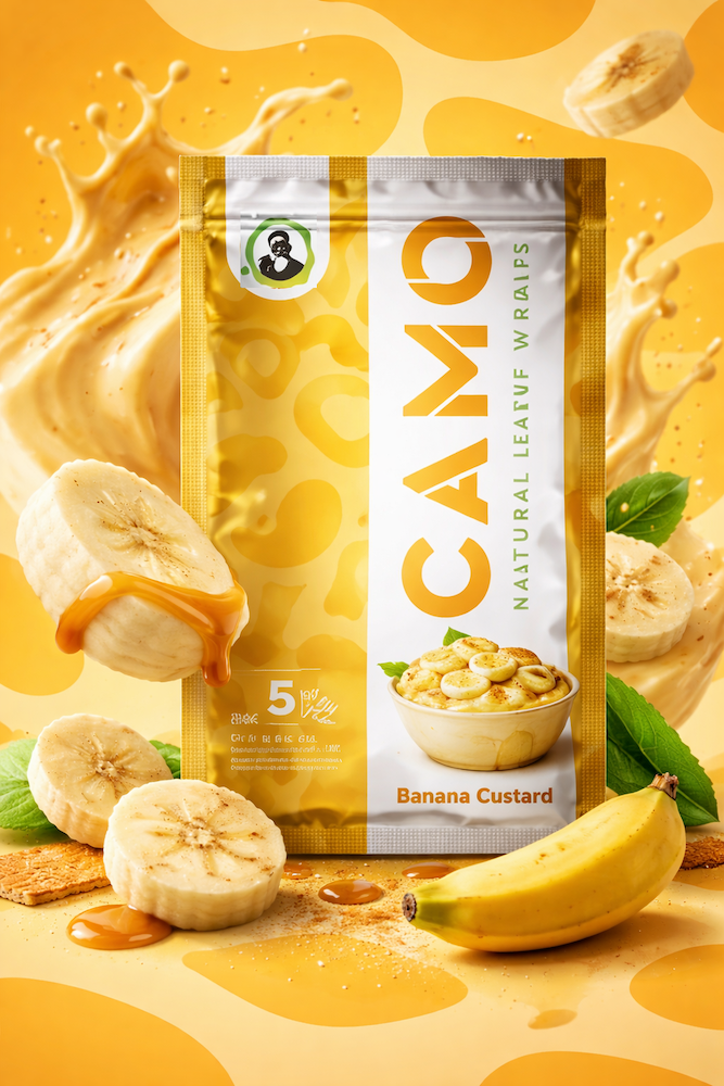 CAMO Chamomile Tea Leaf Blunt Wraps – Nicotine-Free Herbal Wraps | New 2026 Flavors