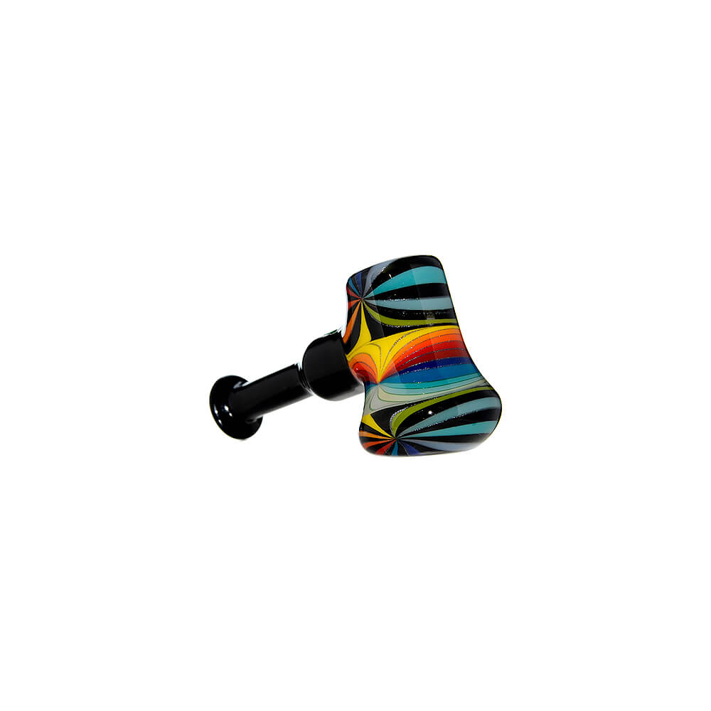 COLORFUL STARBURST AXE GLASS PIPE