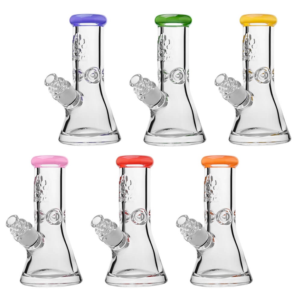 Calibear Classic 9mm Beaker WATER PIPE with etched logo– 8" / 12"