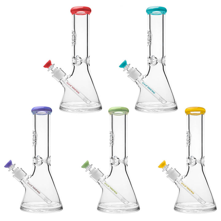 Calibear Classic 9mm Beaker WATER PIPE with etched logo– 8" / 12"