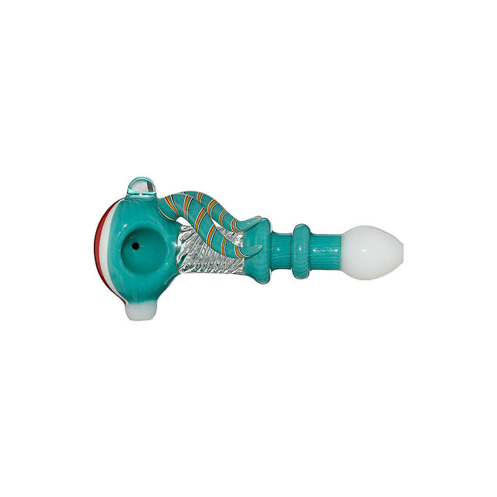 COLORFUL FISH SHAPED GLASS HAND PIPE