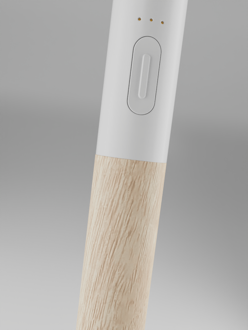 Vessel Craftsman Cartridge Battery [White/Beechwood]