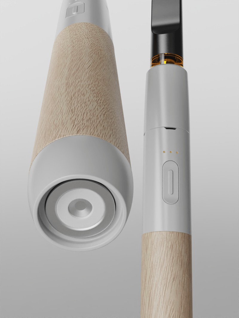 Vessel Craftsman Cartridge Battery [White/Beechwood]