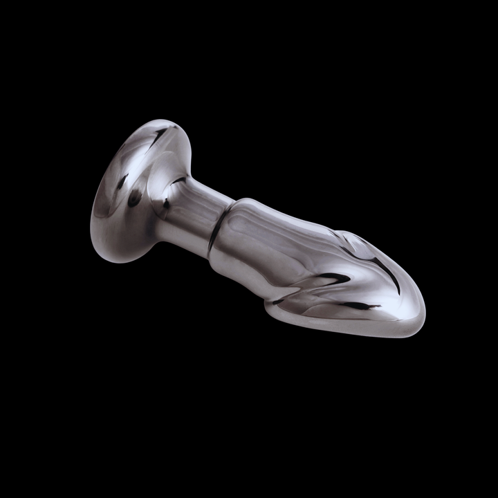 Black Opal Anal Glass Toy with Rechargeable Vibrator