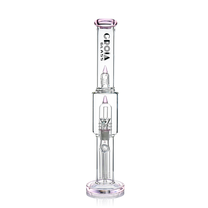 16" Triple Rocket-Perc Scientific Glass Bong | Croia Glass - view 4 | BDDbrands