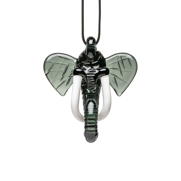 ELEPHANT INSPIRED GLASS PENDANT NECKLACE. - view 4 | BDDbrands