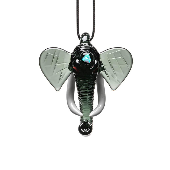 ELEPHANT INSPIRED GLASS PENDANT NECKLACE. by Calibear | BDDbrands
