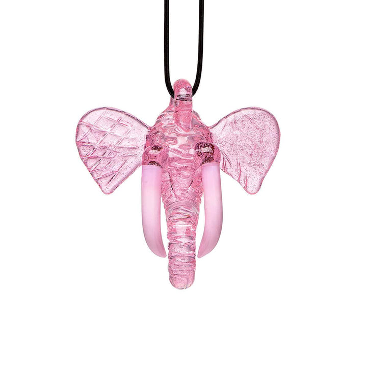 ELEPHANT INSPIRED GLASS PENDANT NECKLACE. - view 6 | BDDbrands
