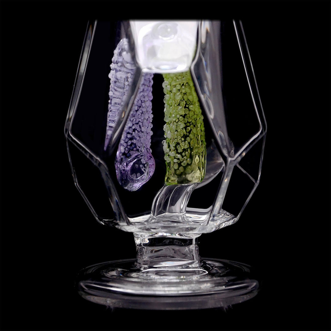 FANCY HEXAGON GUMMY PERC GLASS ATTACHMENT FOR FOCUS V CARTA ERIG