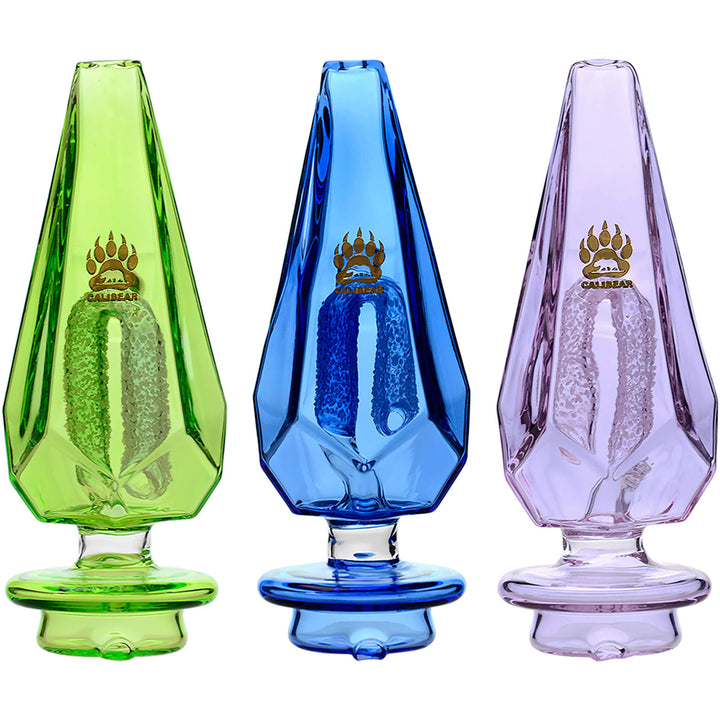 FULLY COLORED FANCY HEXAGON GUMMY PERC GLASS ATTACHMENT ENCASED WITH OPAL FOR FOCUS V CARTA ERIG by Calibear | BDDbrands