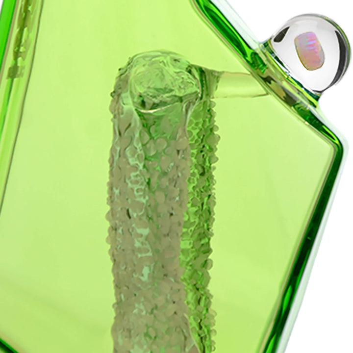 FULLY COLORED FANCY HEXAGON GUMMY PERC GLASS ATTACHMENT ENCASED WITH OPAL FOR FOCUS V CARTA ERIG - view 2 | BDDbrands