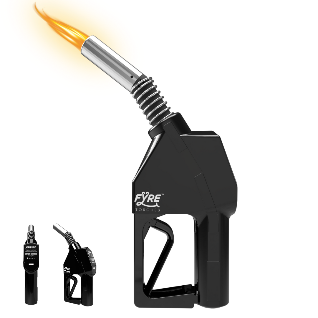 "Gas Pump" Shaped Torch Refillable and Adjustable Flame