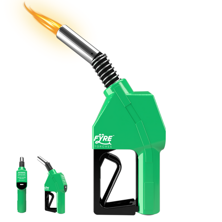 "Gas Pump" Shaped Torch Refillable and Adjustable Flame