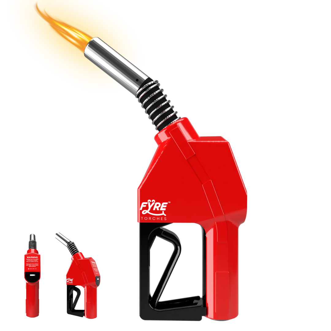 "Gas Pump" Shaped Torch Refillable and Adjustable Flame