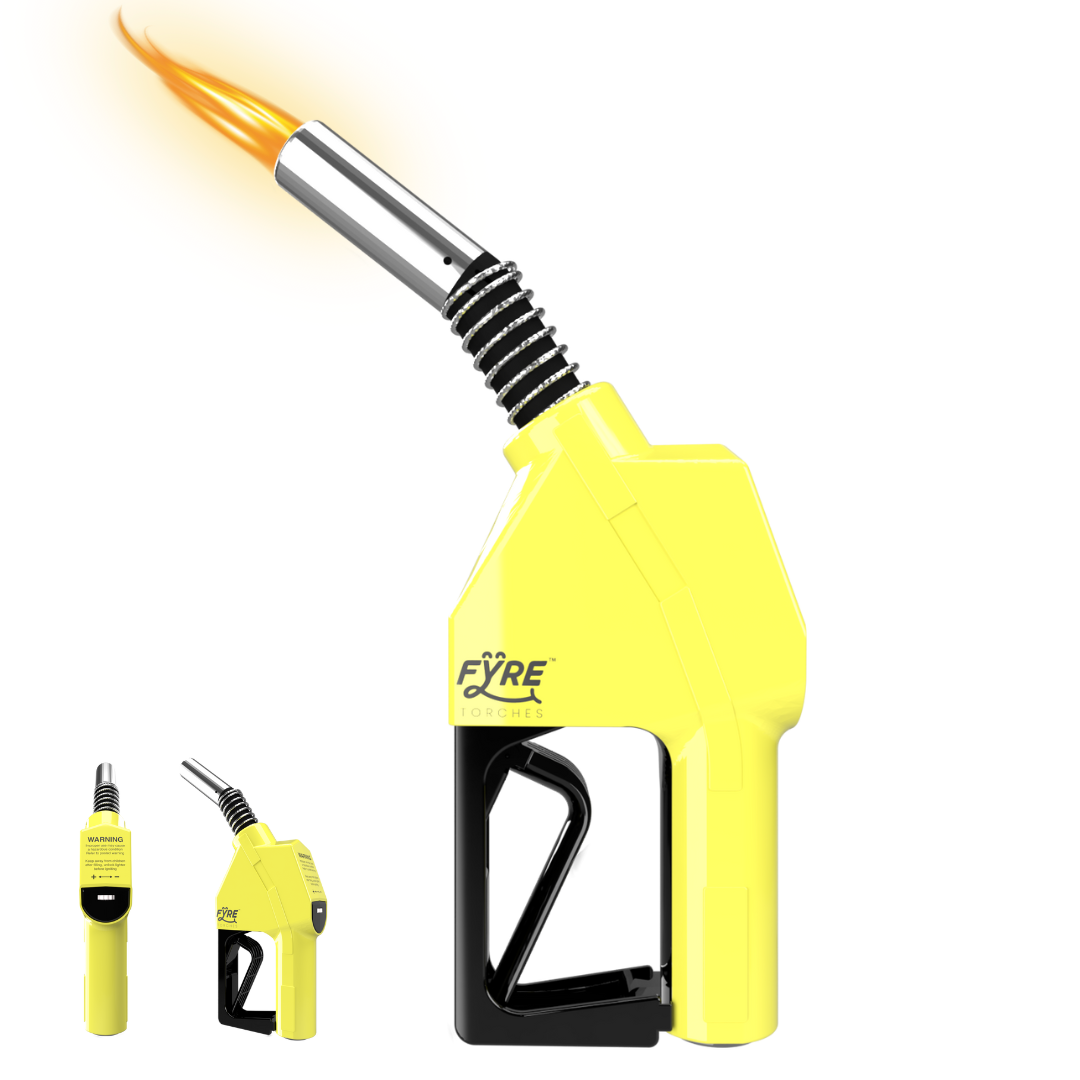 "Gas Pump" Shaped Torch Refillable and Adjustable Flame