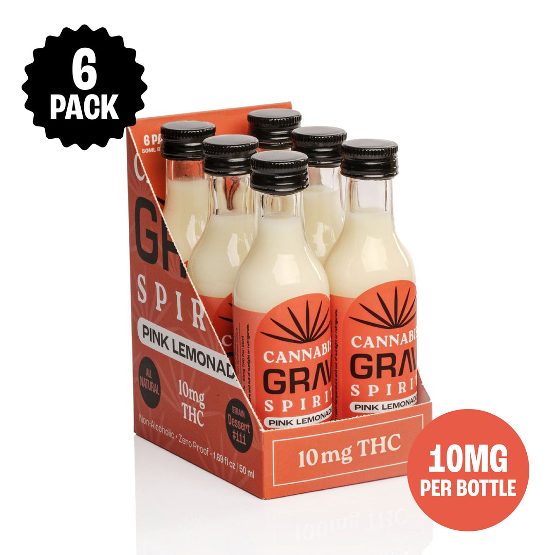 GRAV® Cannabis Spirit 10mg Flavor Shots, 50ml Bottle 6-Pack