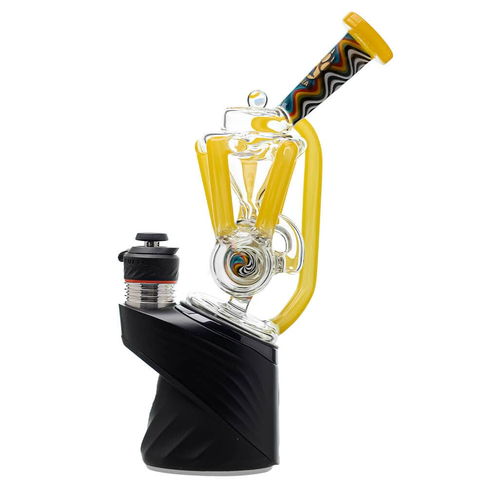 HEADY QUAD RECYCLER WIGWAG PUFFCO PEAK OG & PRO GLASS ATTACHMENT ENCASED WITH OPAL