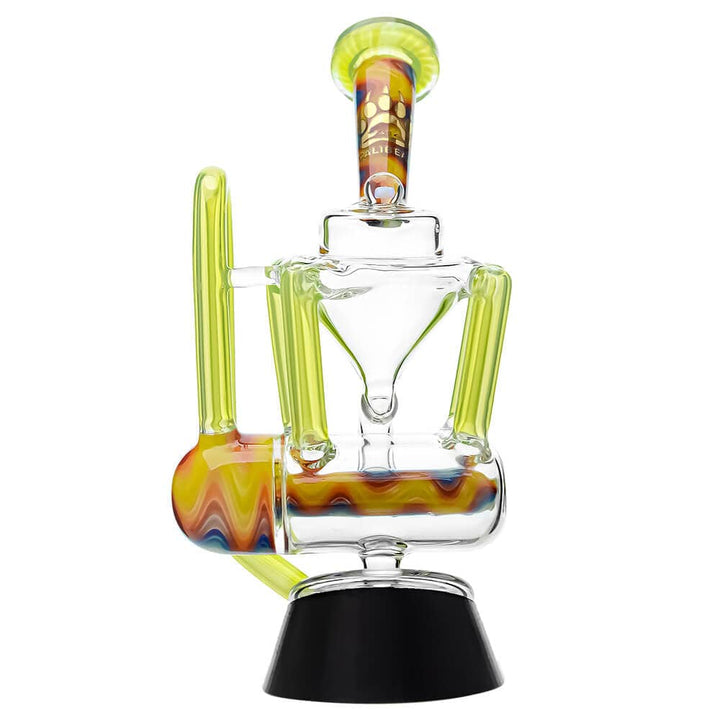 HEADY QUAD RECYCLER WIGWAG PUFFCO PEAK OG & PRO GLASS ATTACHMENT ENCASED WITH OPAL