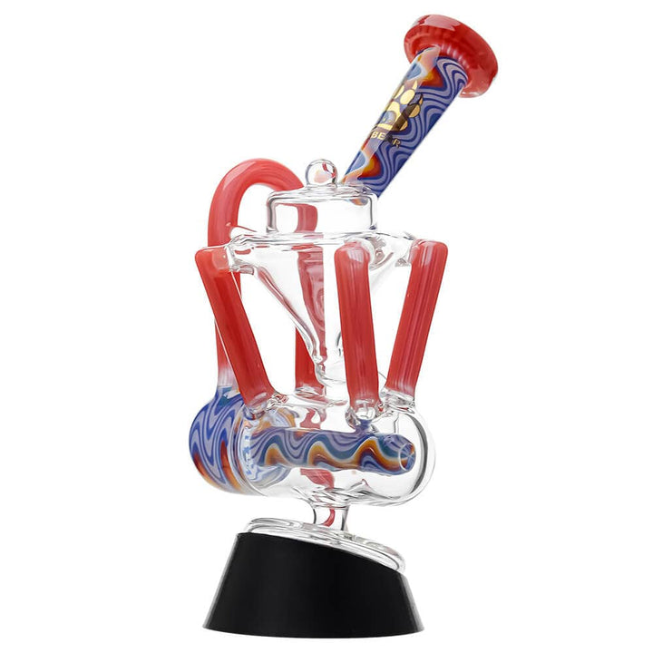 HEADY QUAD RECYCLER WIGWAG PUFFCO PEAK OG & PRO GLASS ATTACHMENT ENCASED WITH OPAL