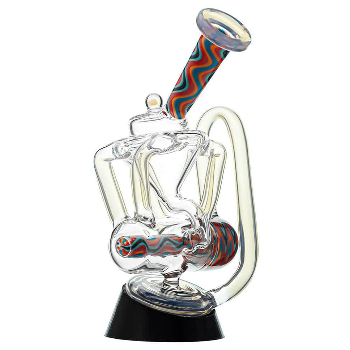 HEADY QUAD RECYCLER WIGWAG PUFFCO PEAK OG & PRO GLASS ATTACHMENT ENCASED WITH OPAL
