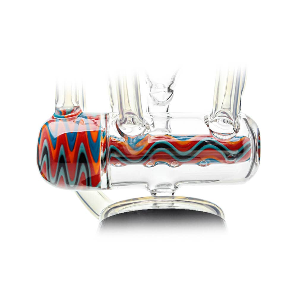 HEADY QUAD RECYCLER WIGWAG PUFFCO PEAK OG & PRO GLASS ATTACHMENT ENCASED WITH OPAL