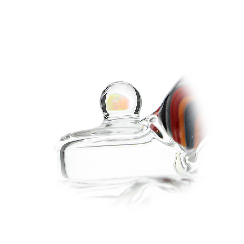 HEADY QUAD RECYCLER WIGWAG PUFFCO PEAK OG & PRO GLASS ATTACHMENT ENCASED WITH OPAL