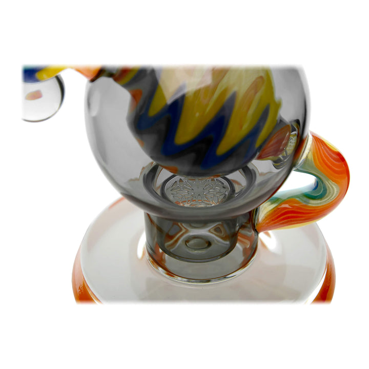 HEADY WIGWAG BALL RIG WITH ENCASED OPAL FLOWER OF LIFE PERC