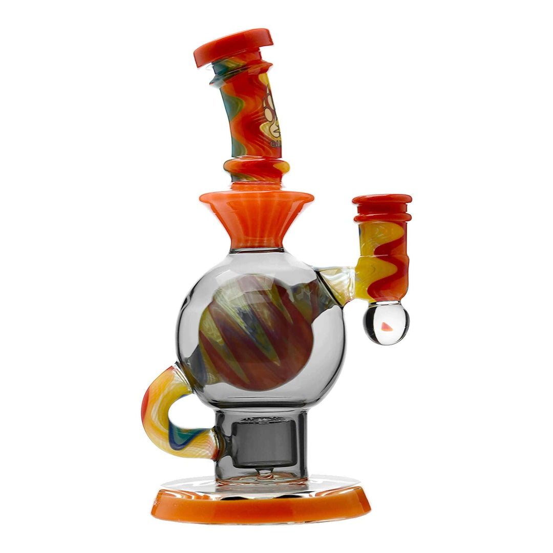 HEADY WIGWAG BALL RIG WITH ENCASED OPAL FLOWER OF LIFE PERC