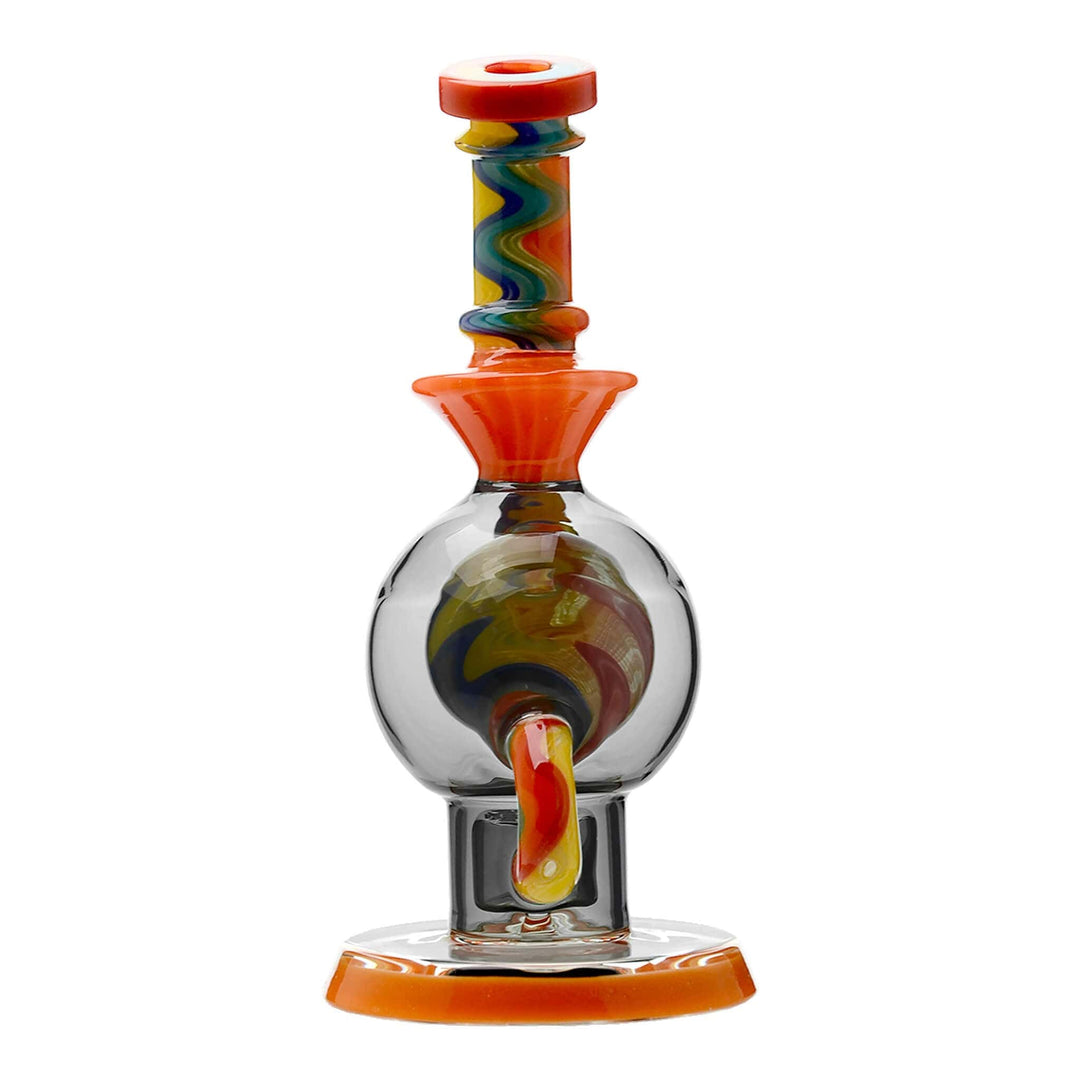 HEADY WIGWAG BALL RIG WITH ENCASED OPAL FLOWER OF LIFE PERC