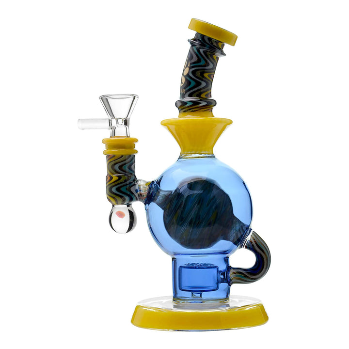 HEADY WIGWAG BALL RIG WITH ENCASED OPAL FLOWER OF LIFE PERC