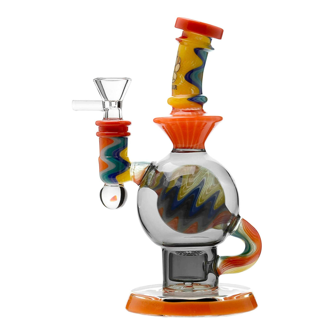 HEADY WIGWAG BALL RIG WITH ENCASED OPAL FLOWER OF LIFE PERC