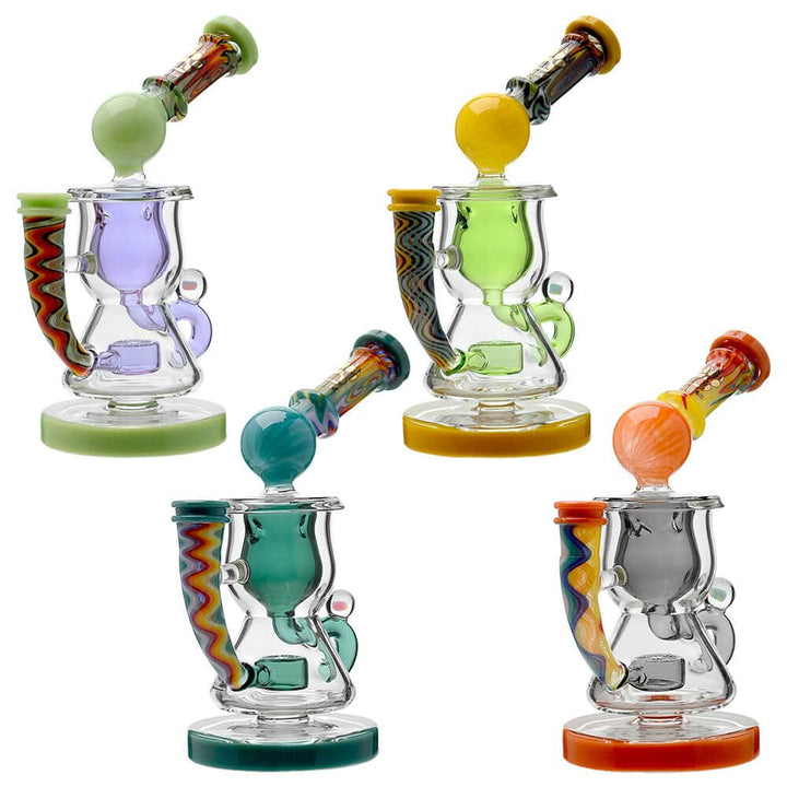 HEADY WIGWAG KLEIN RECYCLER WITH ENCASED OPAL - view 16 | BDDbrands