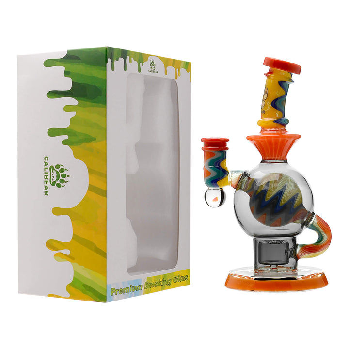 HEADY WIGWAG BALL RIG WITH ENCASED OPAL FLOWER OF LIFE PERC