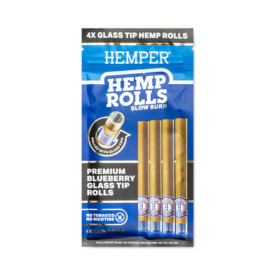 Pre-Rolled Mini Size Glass Tipped Hemp Rolls | 4PK