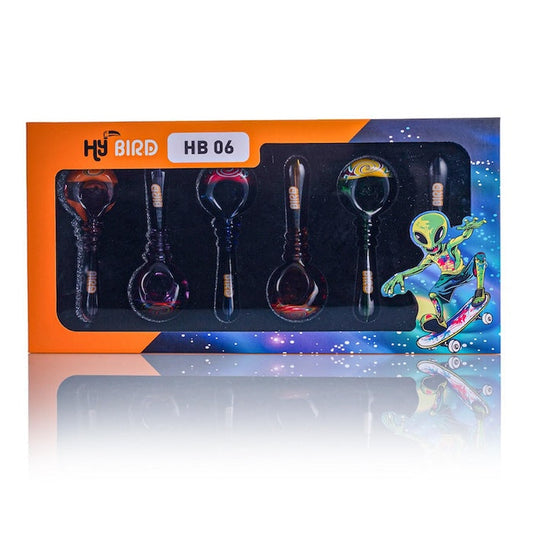 HyBird Clear Color Fume Spoon (Box of 6)