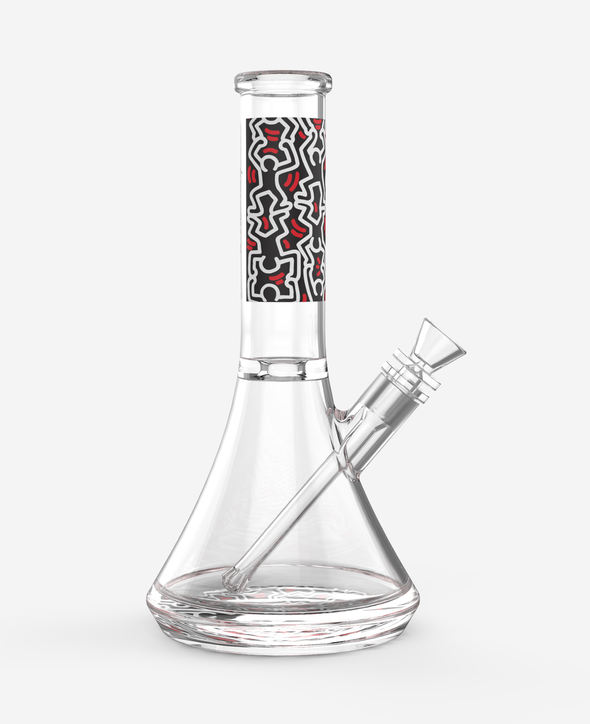 K. Haring Glass Water Pipe