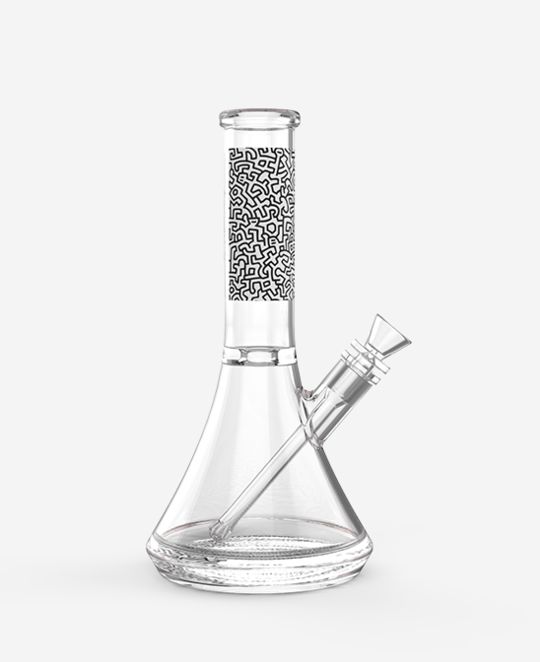 K. Haring Glass Water Pipe