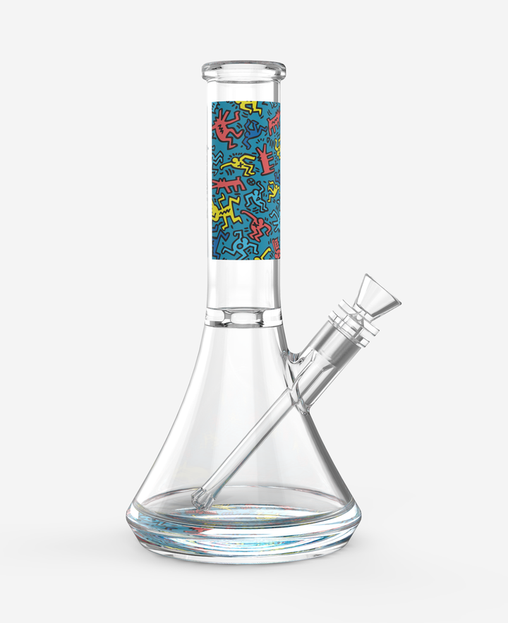 K. Haring Glass Water Pipe