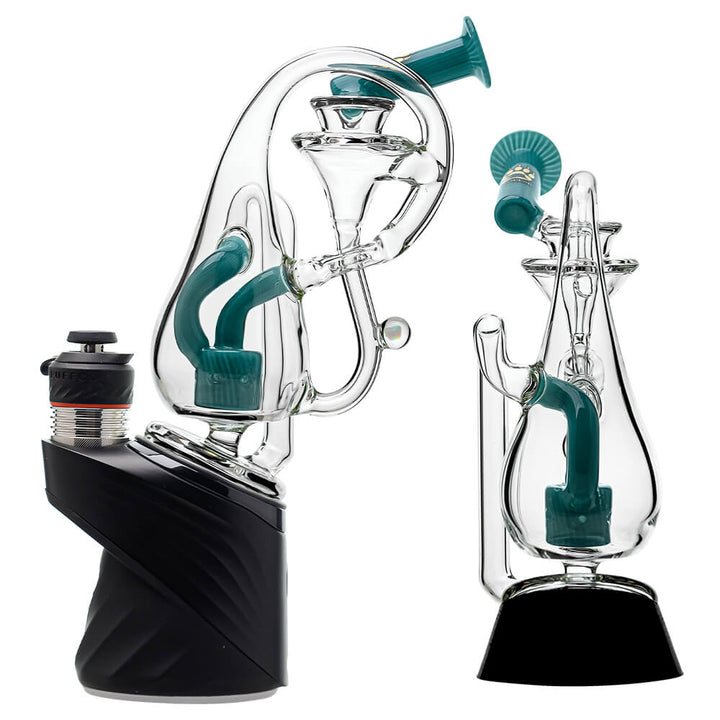 KLEIN DROP BOTTLE PUFFCO OG & PEAK GLASS ATTACHMENT WITH ENCASED OPAL