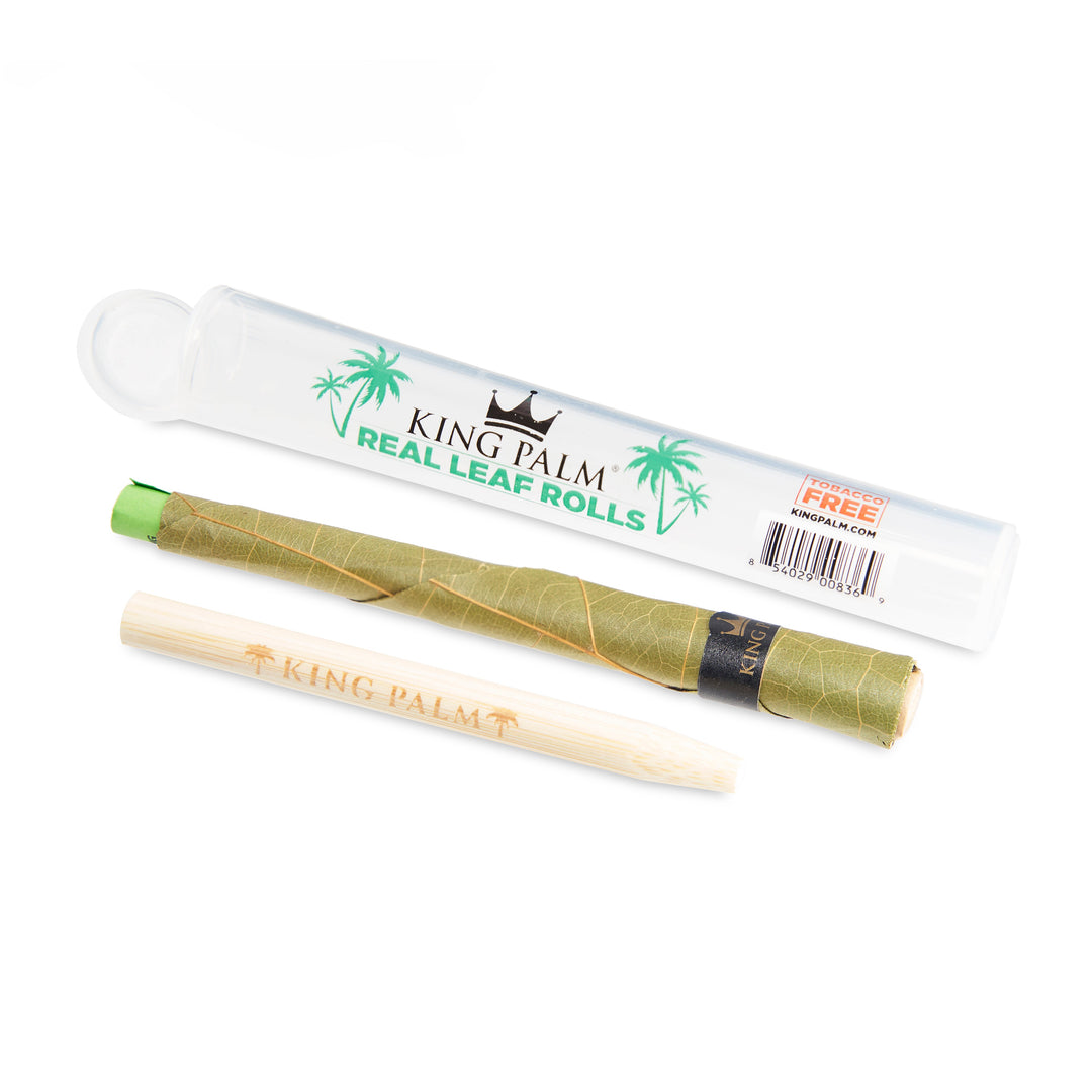 King Palm Single Leaf Tubes 50ct Dispenser – Slim Size