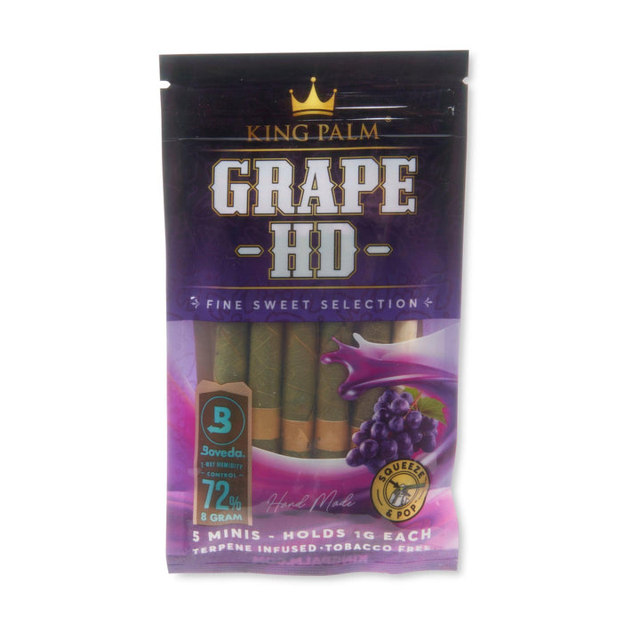 King Palm 5pk Mini Flavored Leaf Tubes – 15ct Display