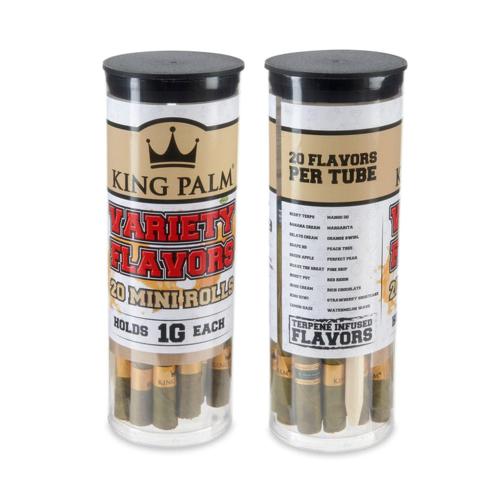 King Palm 20-Pack Flavored Mini Leaf Tubes – 6ct