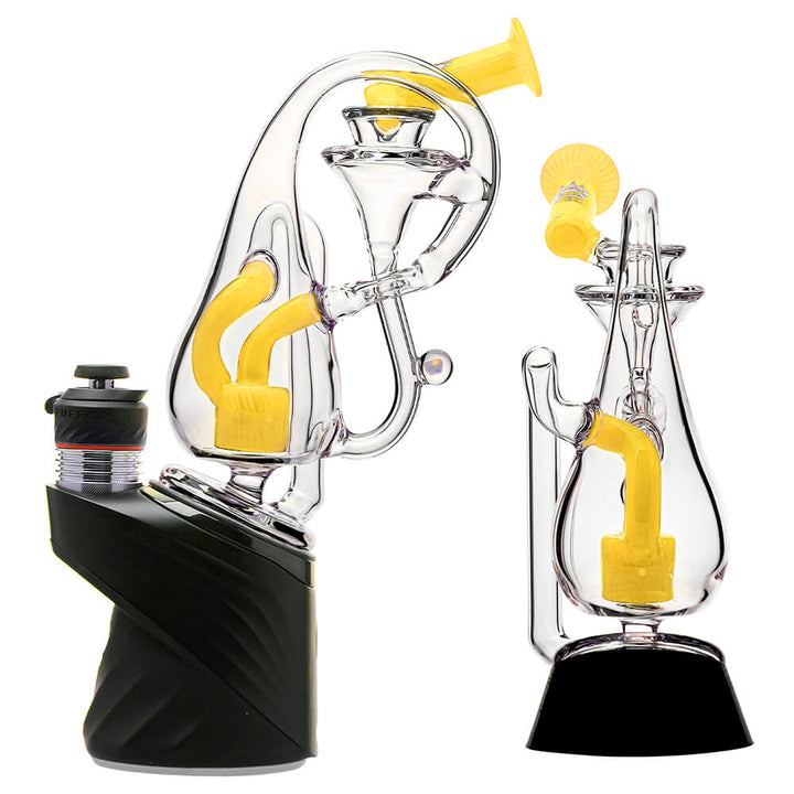 KLEIN DROP BOTTLE PUFFCO OG & PEAK GLASS ATTACHMENT WITH ENCASED OPAL