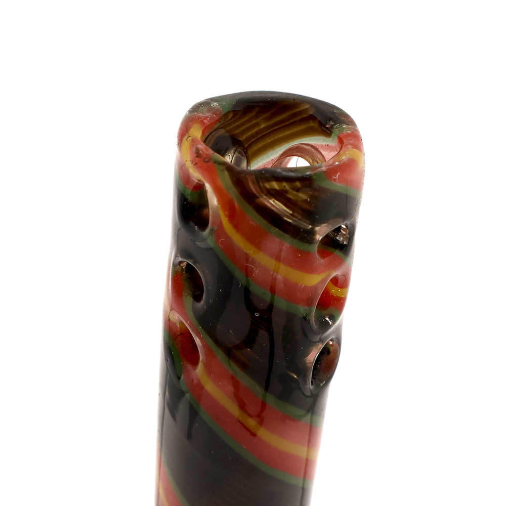 5" Lucky Goat swirly 12 hole Reversal Downstem - Black - view 2 | BDDbrands