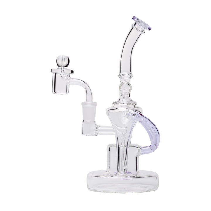 Human Grade Dualing Recycler Glass Rig Water Pipe