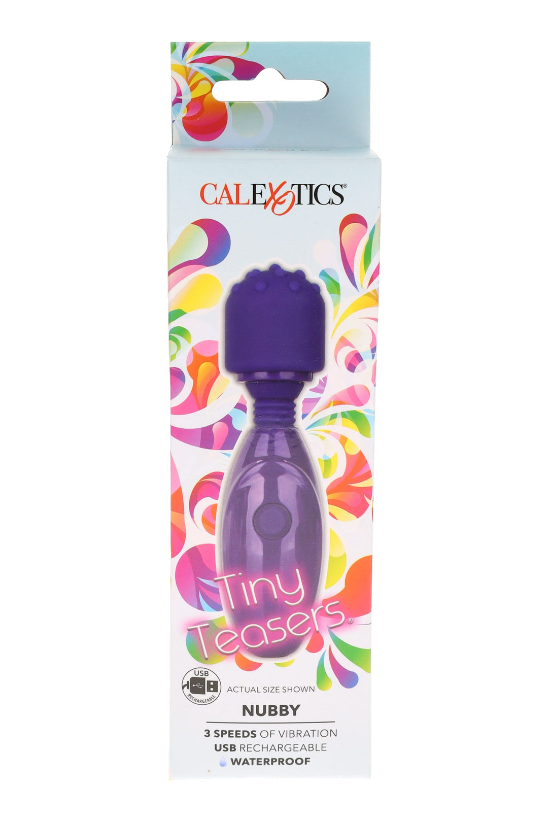 Tiny Teasers Nubby Mini Wand Massager – 3 Speeds – USB Rechargeable – Waterproof