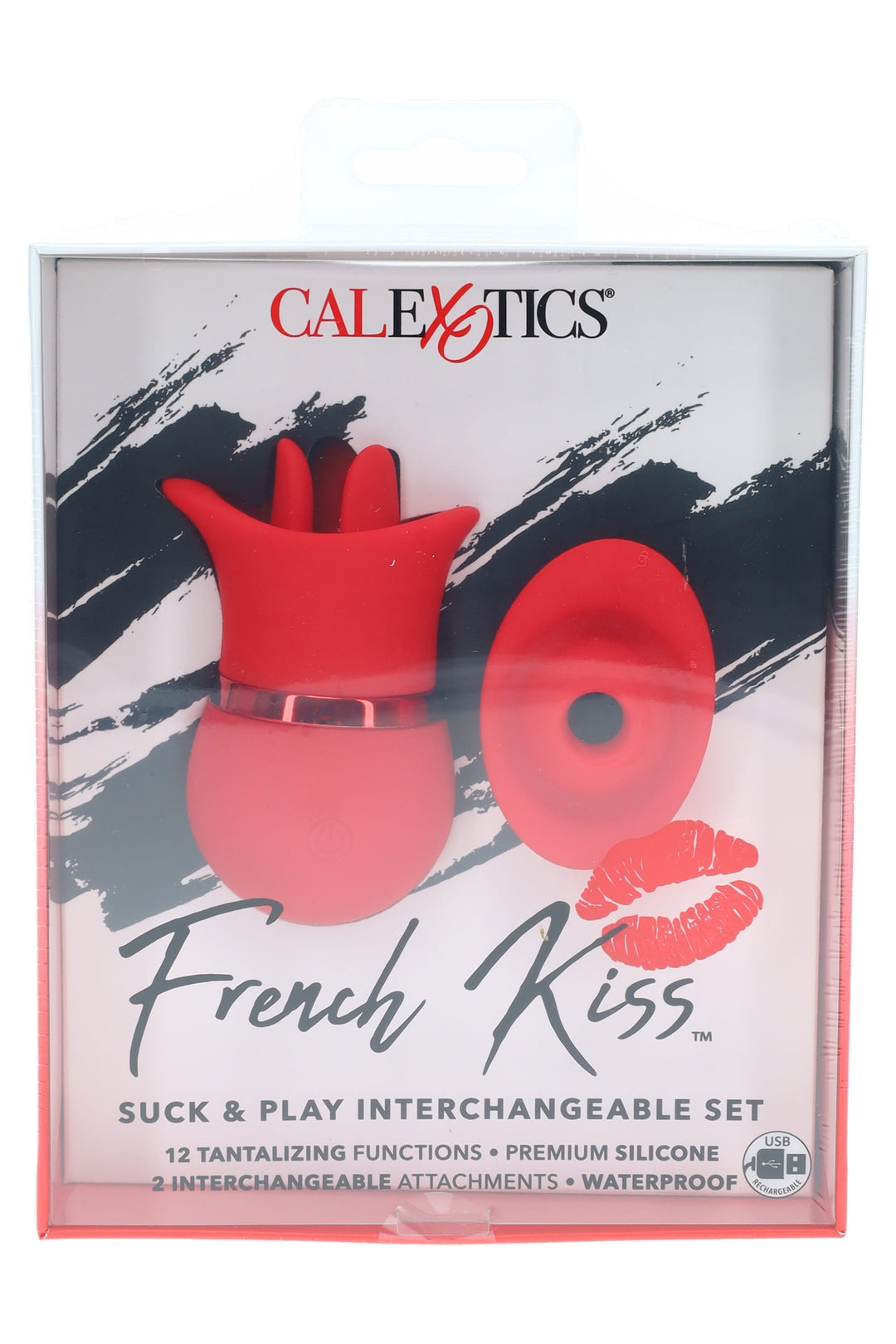 French Kiss “Suck & Play” Set – 2 Heads – Waterproof – USB Rechargeable