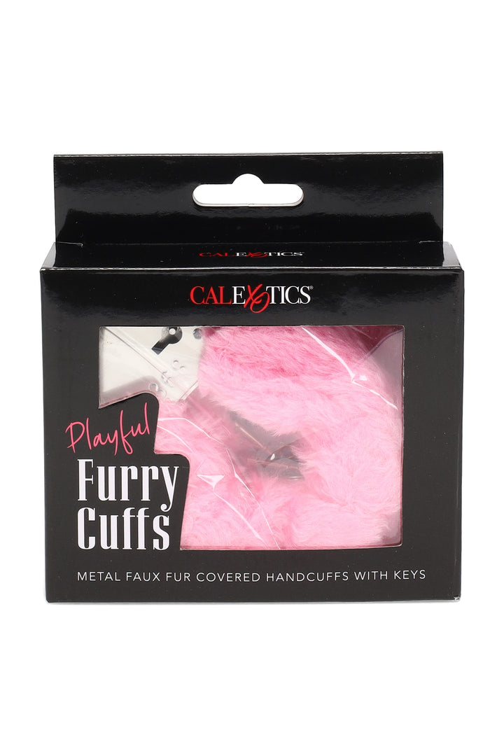 Playful Furry Cuffs – Metal with Keys – Assorted Colors