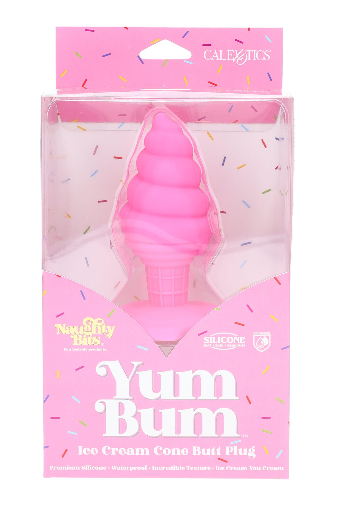 Naughty Bits “Yum Bum” Ice Cream Cone Silicone Butt Plug – Suction Base